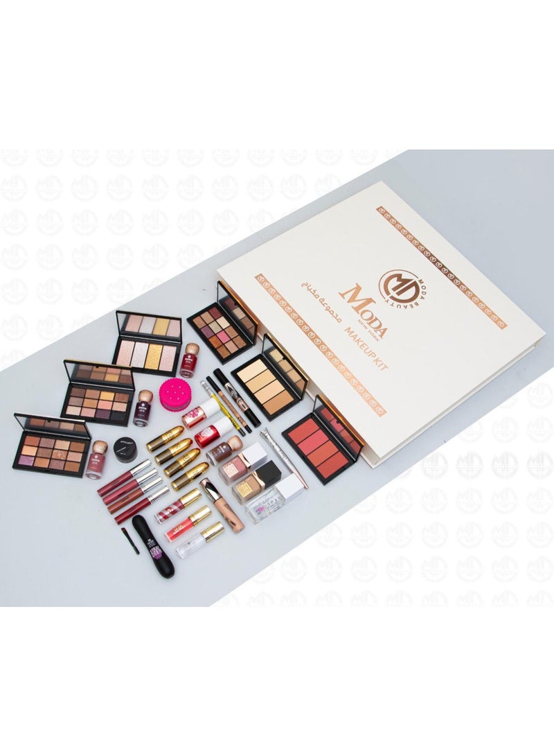 MODAO A complete makeup set from MODA - your elegance starts here! 35 pieces. Give your look a professional touch with the luxurious makeup box from MODA, specially designed to combine versatility, quality, and elegance all at once. - Image 2
